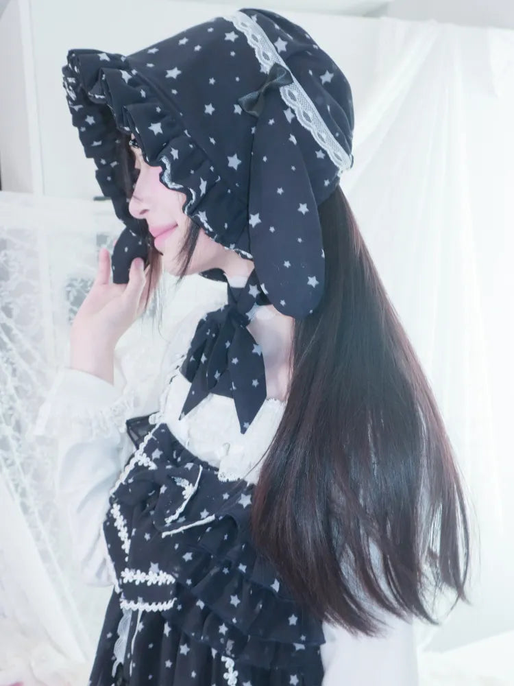 Polka Dot Floral Bud Chiffon Spaghetti Strap Dress【s0000013971】