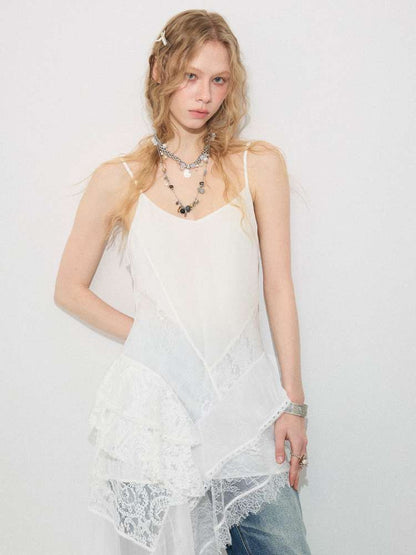 Lace Irregular Patchwork Dress【s0000015411】