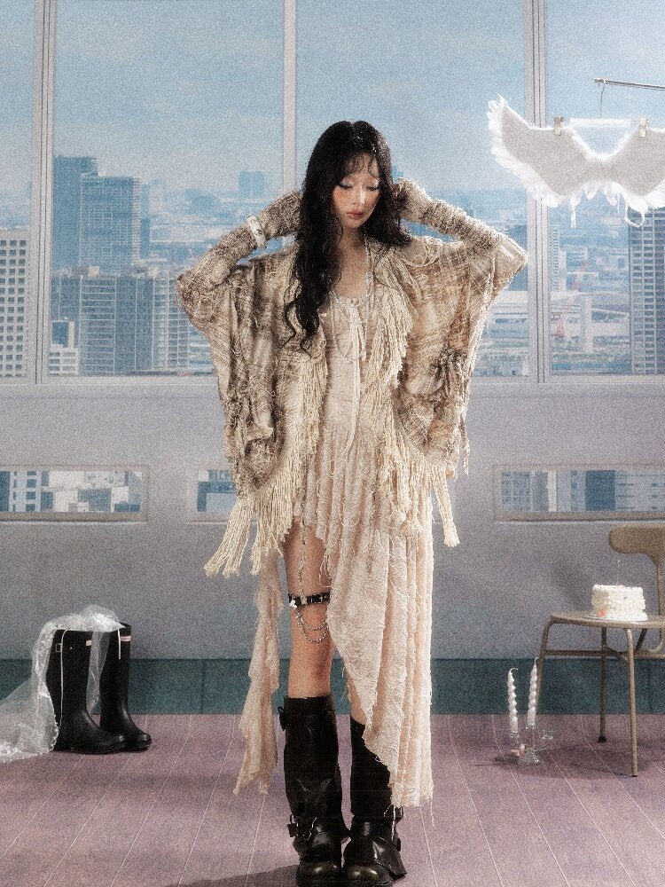 Fringe Drawstring Sunscreen Jacket【s0000016279】
