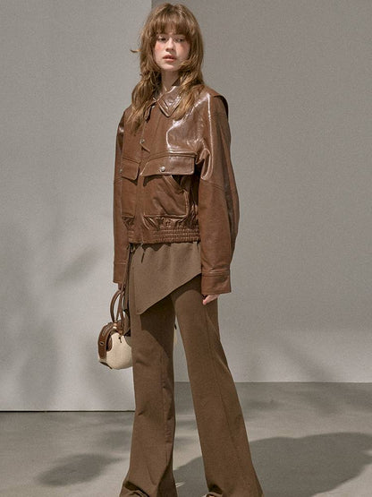 Beaded Drawstring Relaxed Fit Trousers【s0000014408】