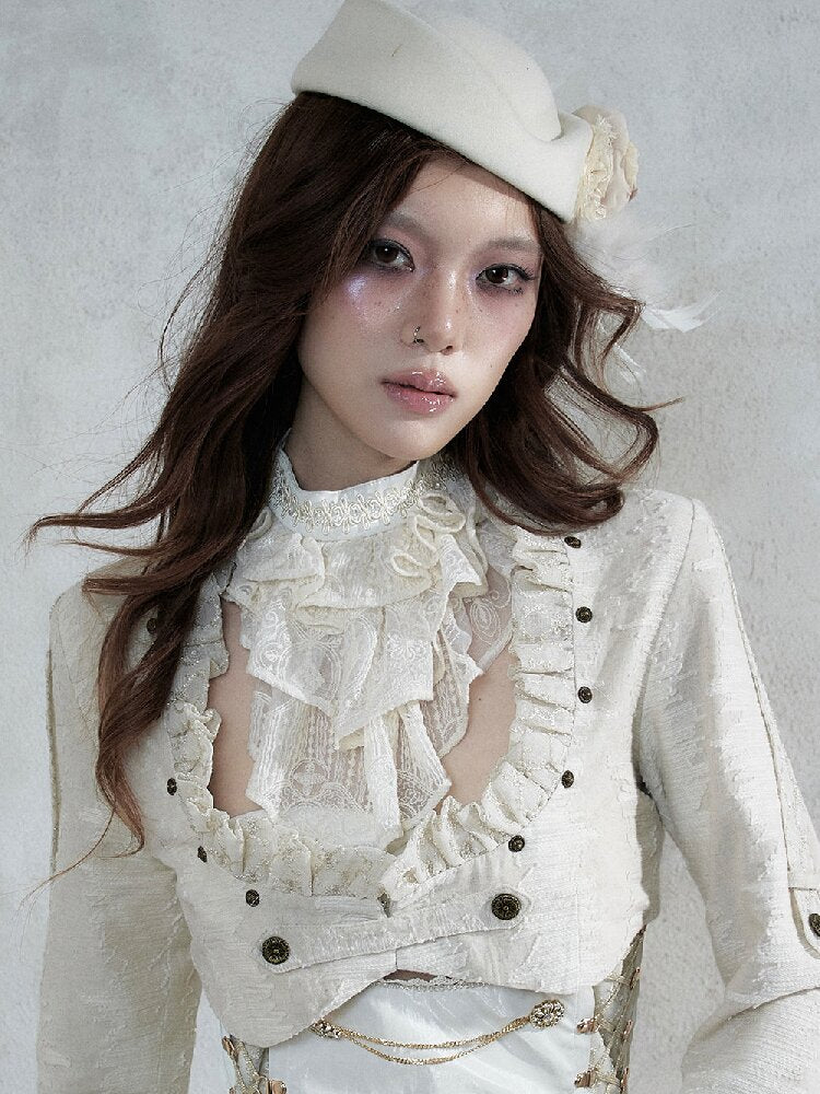 Baroque French Lace Scarf Collar【s0000017995】