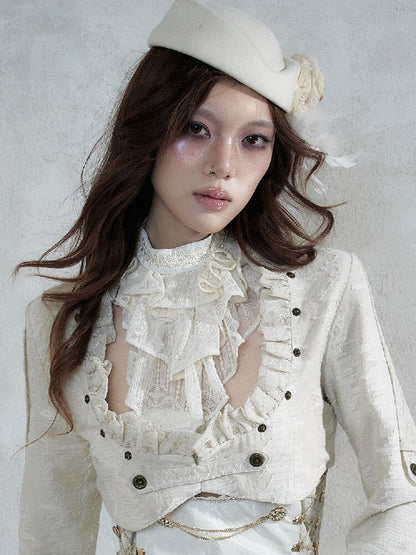 Baroque French Lace Scarf Collar【s0000017995】