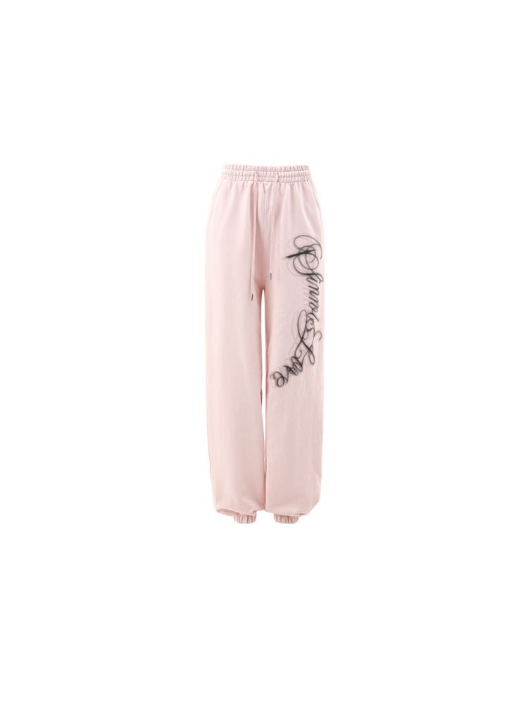 Monogram Printed Drawstring Sweatpants【s0000009848】