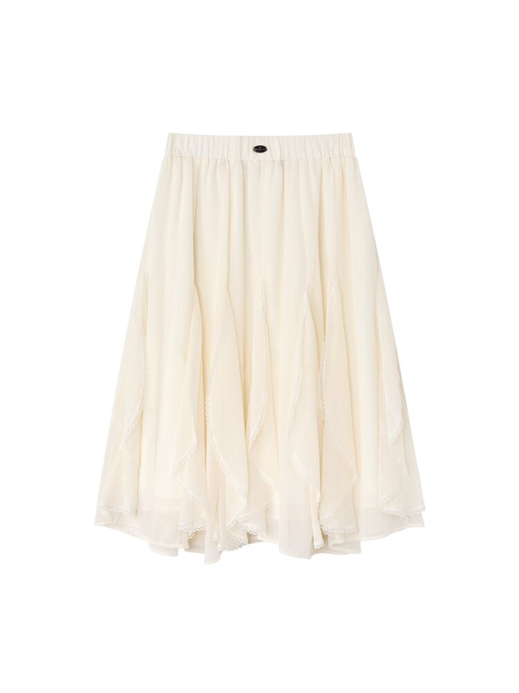 Night Dew Rose Chiffon Lace Skirt【s0000015667】