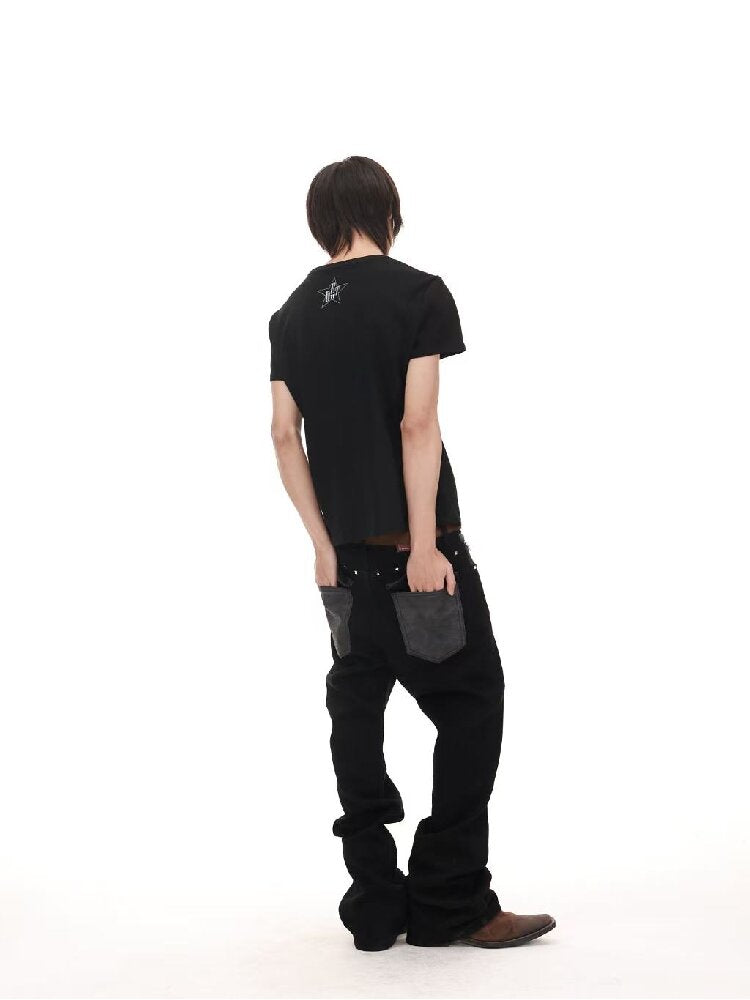 Snowflake Cotton Destruction T-Shirt【s0000018213】