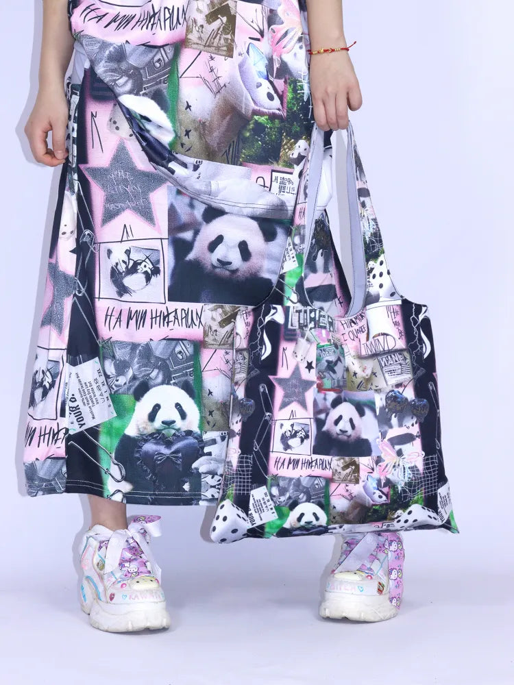 Panda Tote Bag Canvas Shoulder Bag【s0000013975】