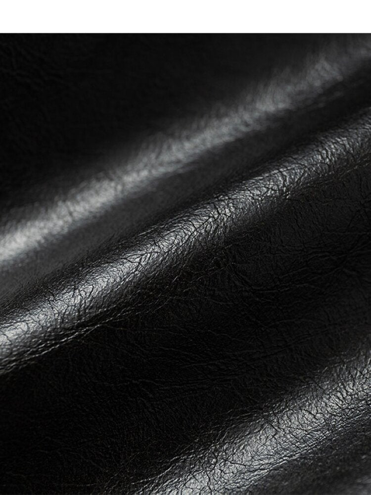 Fake Two Pieces Leather Trousers【s0000015542】