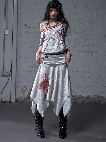 Hoodie sleeveless bodycon dress【s0000012785】