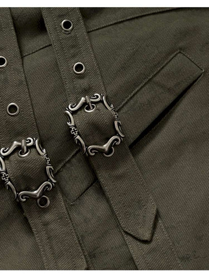 Mid-Length Fleece-Lined Cotton Jacket【s0000014475】