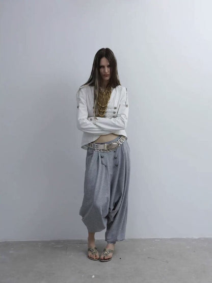 Retro Knitted Harem Leggings【s0000016573】