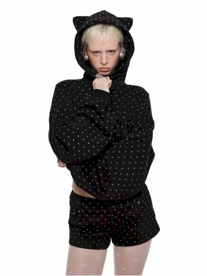 Cat Claw Polka Dot Printed Pants【s0000011586】