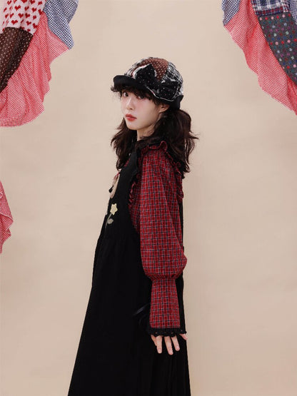 Corduroy Rabbit Strawberry Dress【s0000019288】