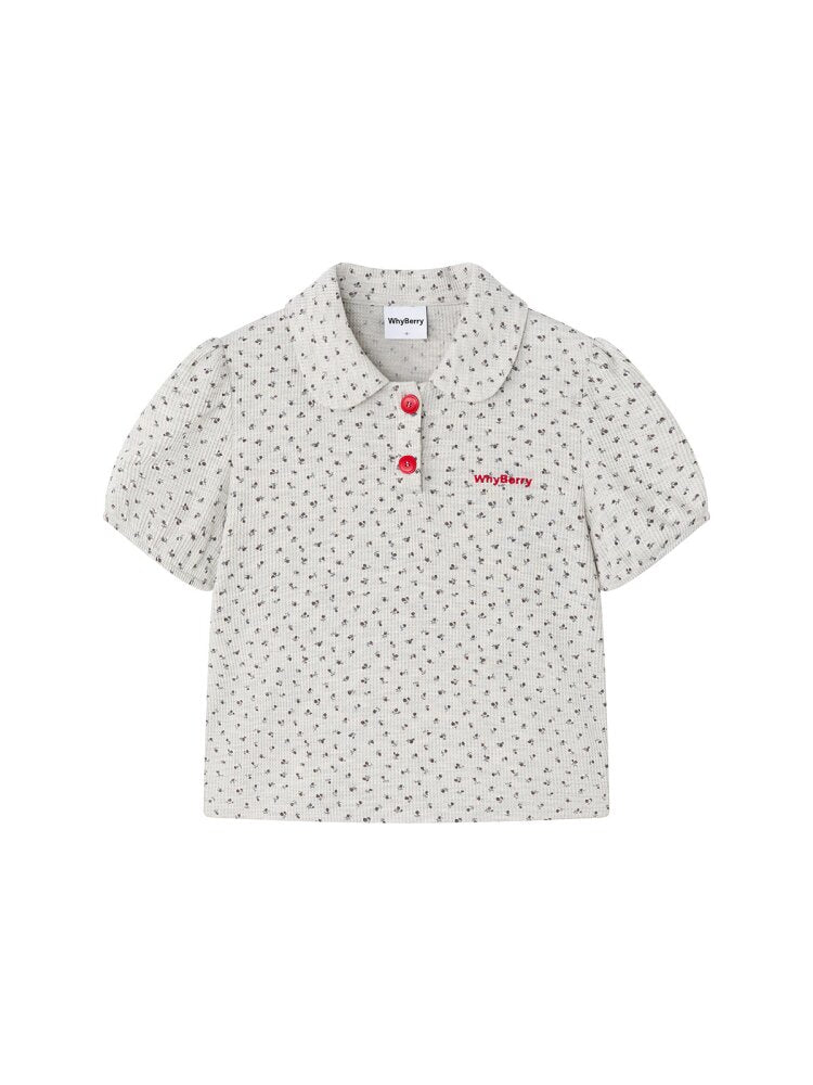 Flower Language Floral Collar Top【s0000015681】