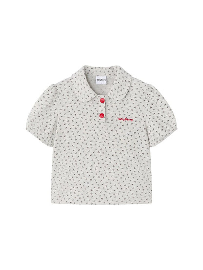 Flower Language Floral Collar Top【s0000015681】