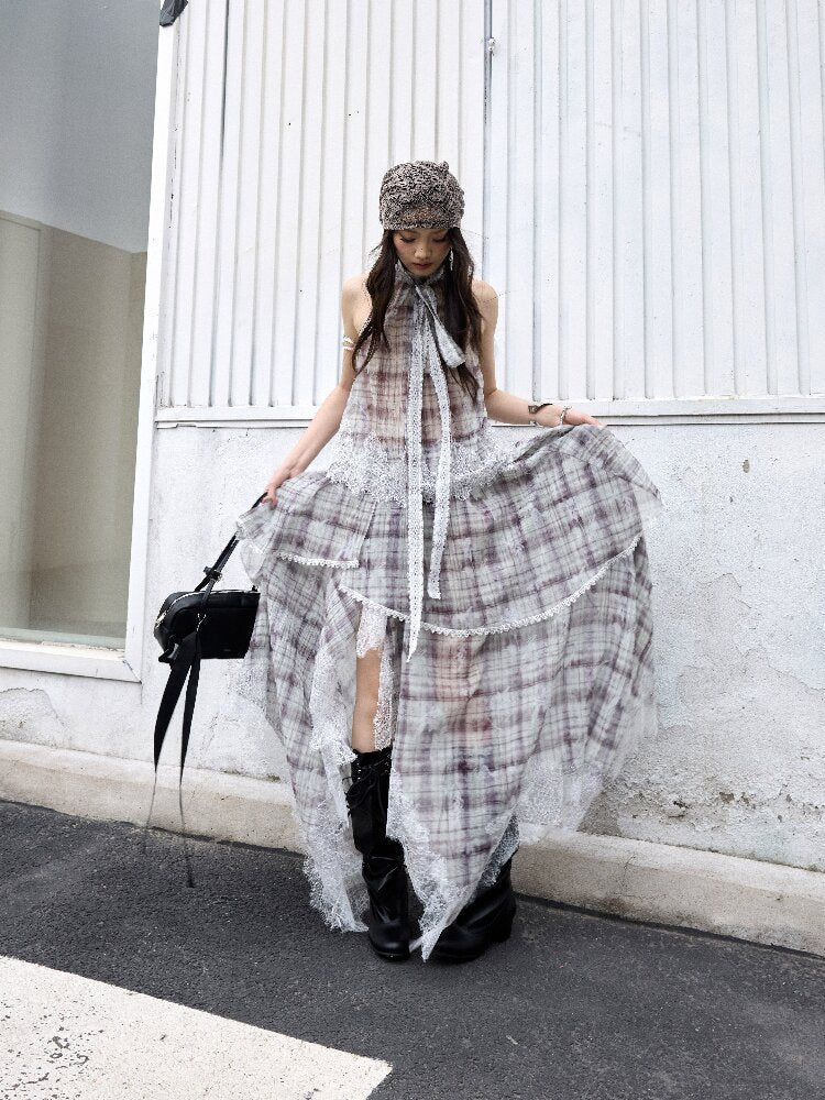 Romantic Irregular Lace Patchwork Dress【s0000016862】
