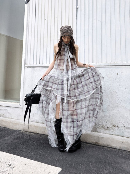 Romantic Irregular Lace Patchwork Dress【s0000016862】