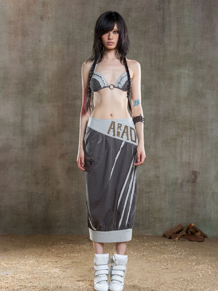 Drawstring Crash Ruffle Bikini【s0000012659】