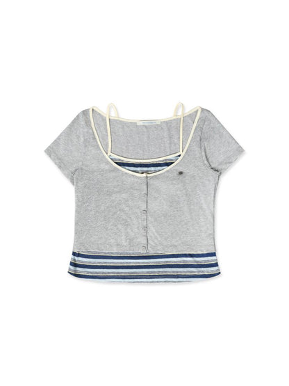 Short-sleeved cardigan slimming top【s0000012549】