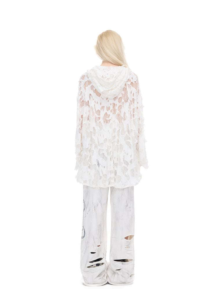 Irregular Hole Rock Punk Loose Pants【s0000012986】