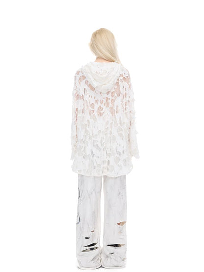 Irregular Hole Rock Punk Loose Pants【s0000012986】