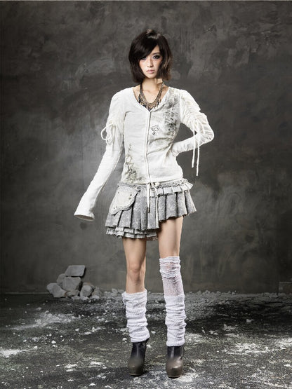 Multi-layer Pleated Short Skirt【s0000015951】