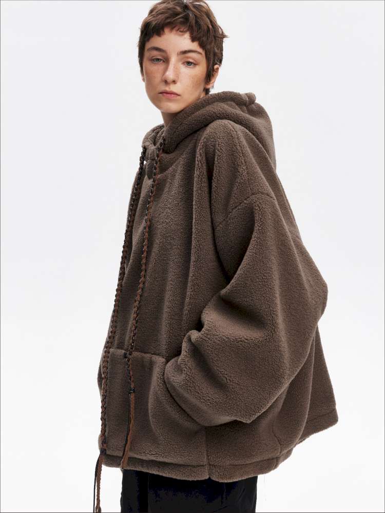 Drawstring Loose Hooded Jacket【s0000015060】