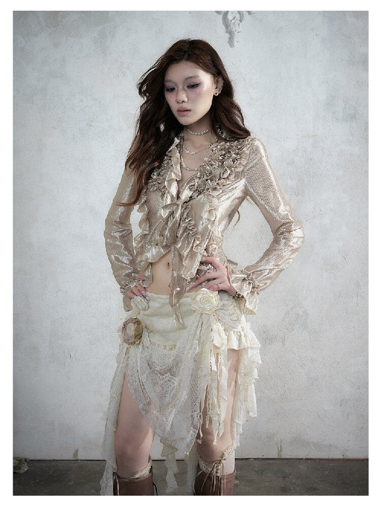 Vintage Court Baroque Mermaid Skirt【s0000017990】