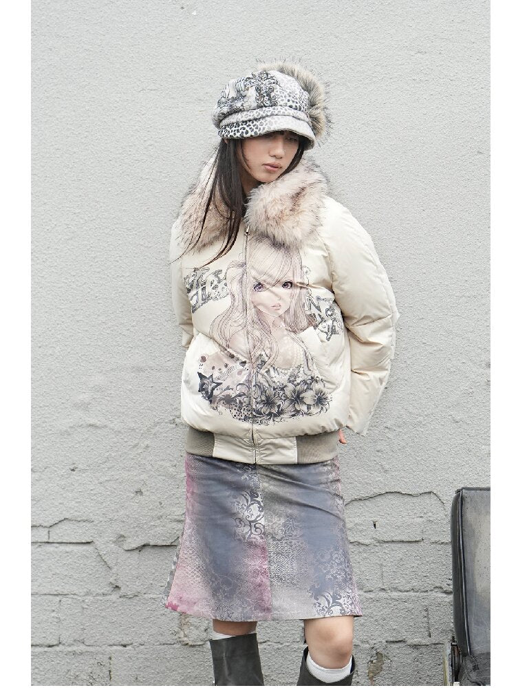 Snow Leopard Vintage Patchwork Hat【s0000018071】