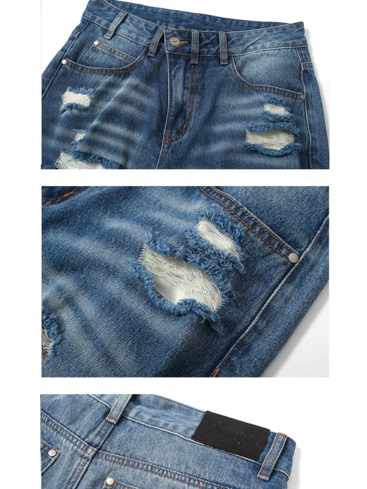 Straight Leg Wide Jeans【s0000012412】