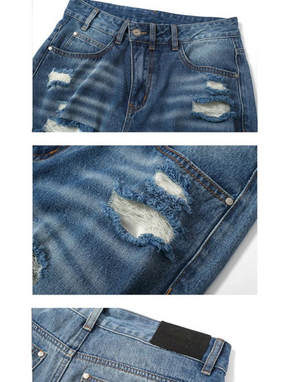 Straight Leg Wide Jeans【s0000012412】