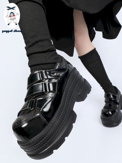 Gothic velcro thick bottom shoe【s0000013359】