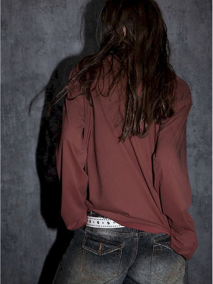 Basic Round Neck Long Sleeve T-Shirt【s0000011265】