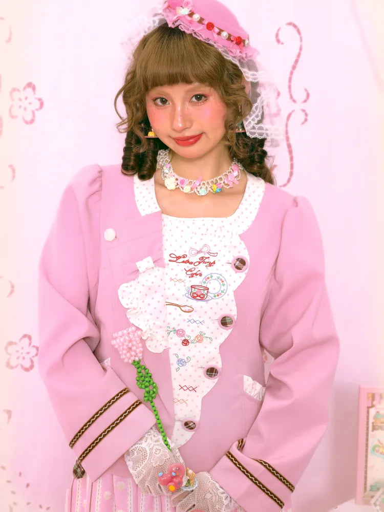 Patchwork Embroidered Tea Break Blazer【s0000014160】