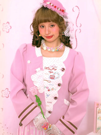 Patchwork Embroidered Tea Break Blazer【s0000014160】