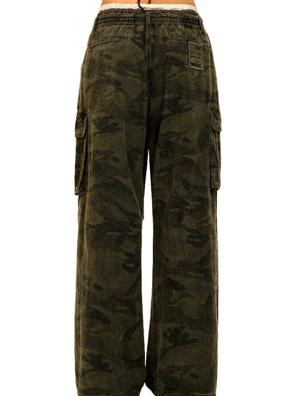 Star Rhinestone Camo Work Pants【s0000017908】