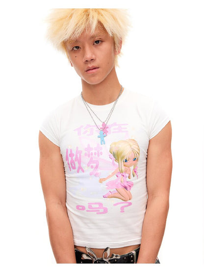 Are You Dreaming Print Short Tee【s0000016490】