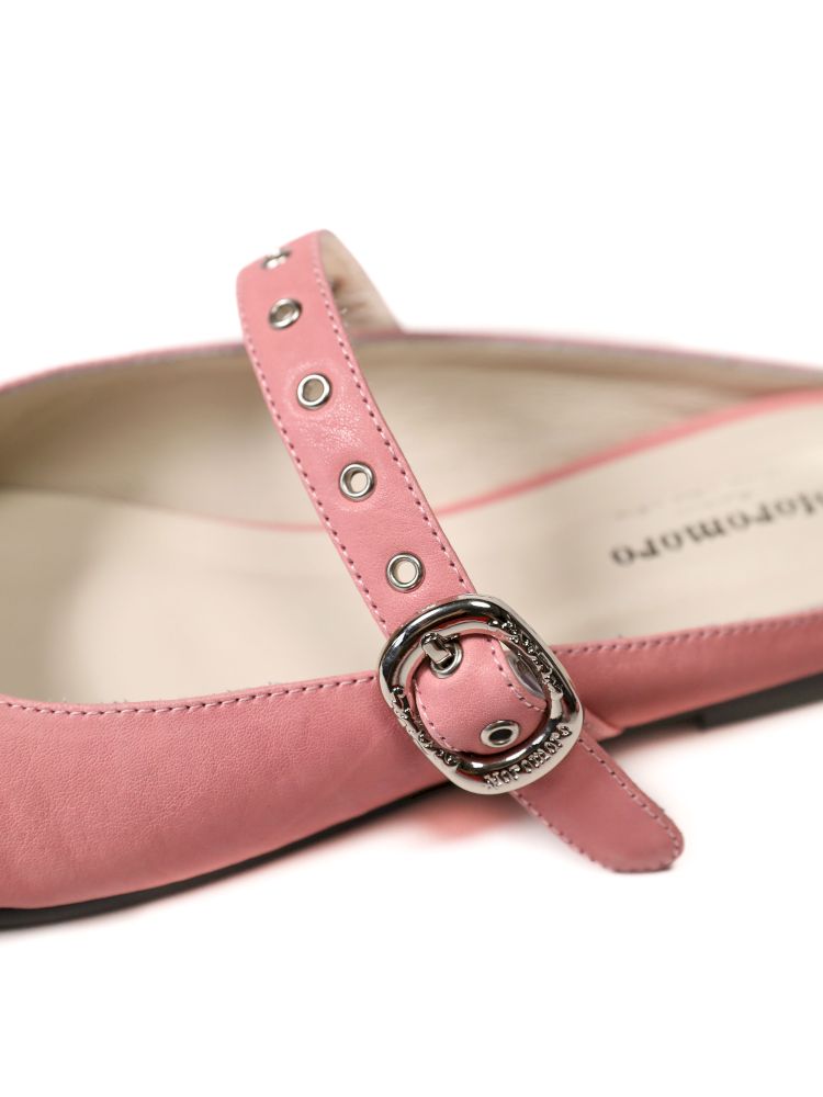 Carved Single Buckle Ballet Shoes【s0000013439】