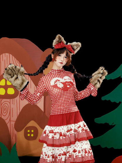 Red Mesh Sun Protection Base【s0000013936】