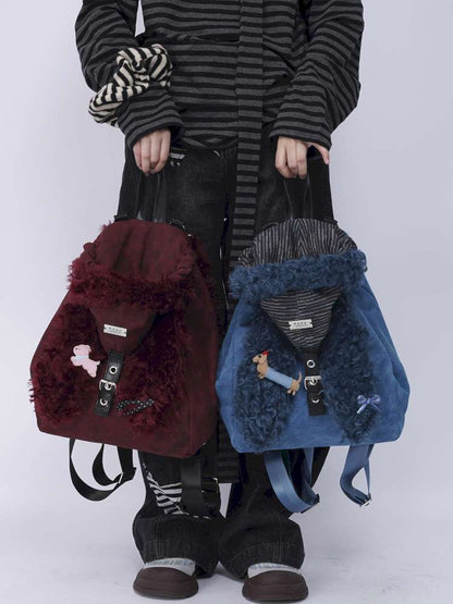 Rabbit Ears Cute Fur Crossbody School Bag【s0000014620】