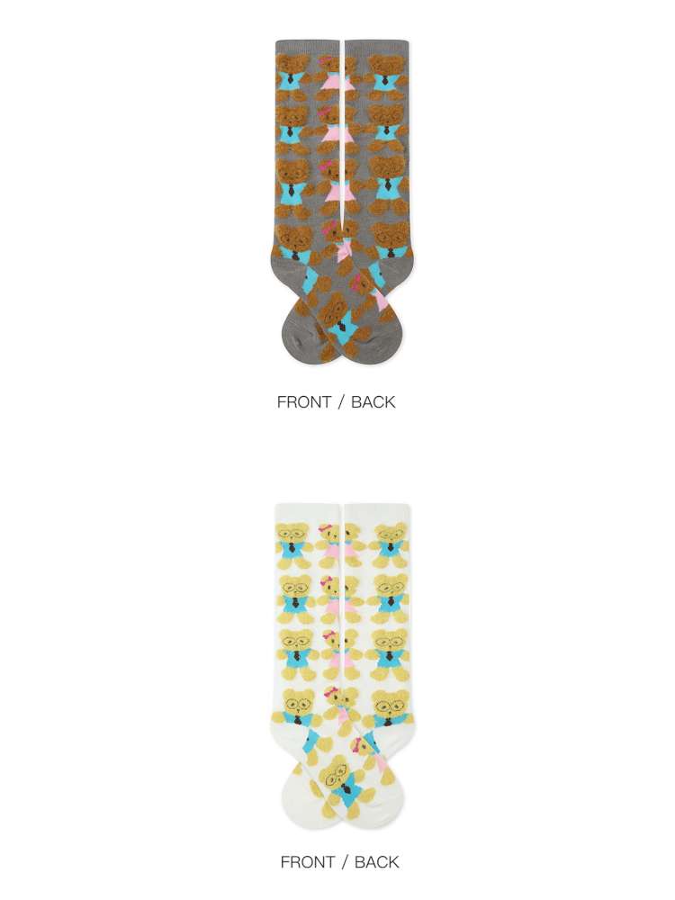 Bear Plush-Style Knit Socks【s0000014513】