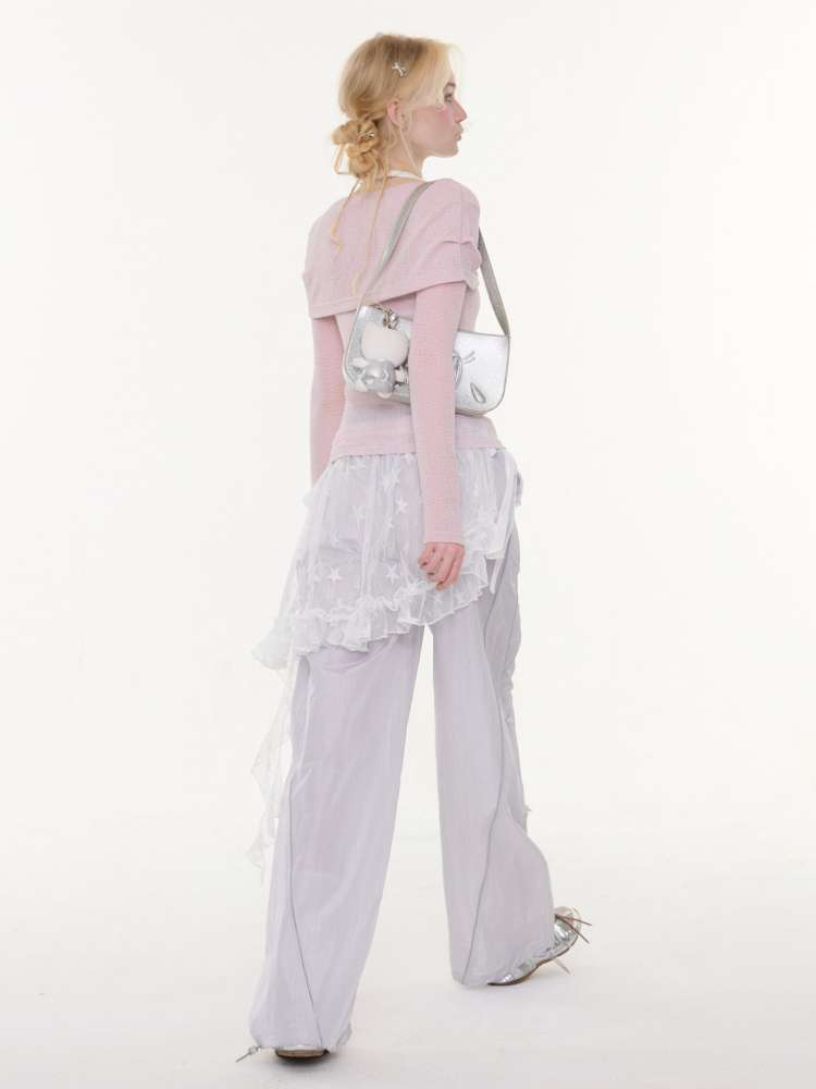 Soft Cloud Knot Slim Knitted Top【s0000015426】