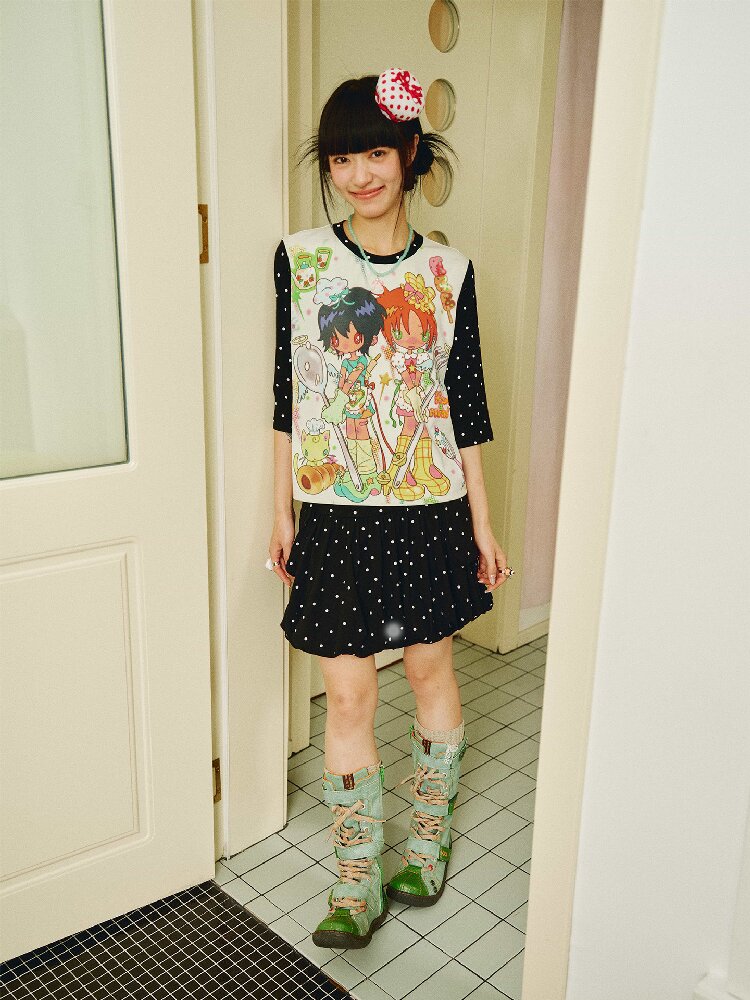 Polka Dot Detachable Pocket Skirt【s0000018694】