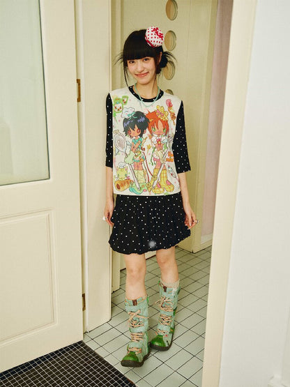 Polka Dot Detachable Pocket Skirt【s0000018694】
