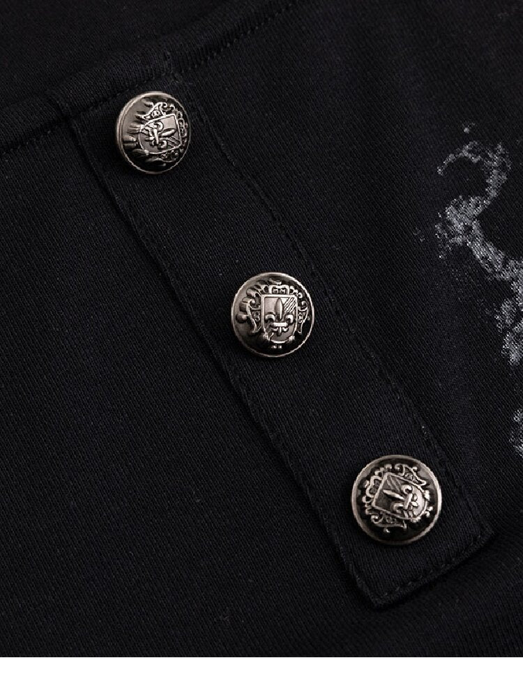 Silver Foil Fake Two-Piece Shirt【s0000018100】