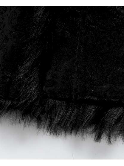 Dark Court Leopard Suede Fur Coat【s0000014925】