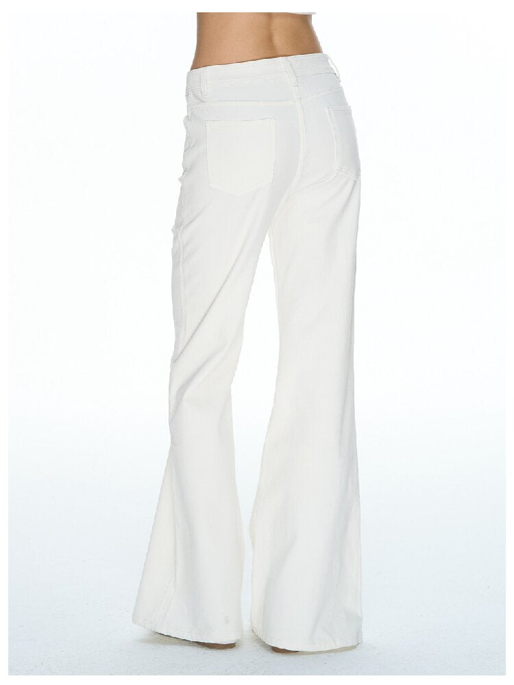 Two Tone High Waist Bootcut Jean【s0000015856】