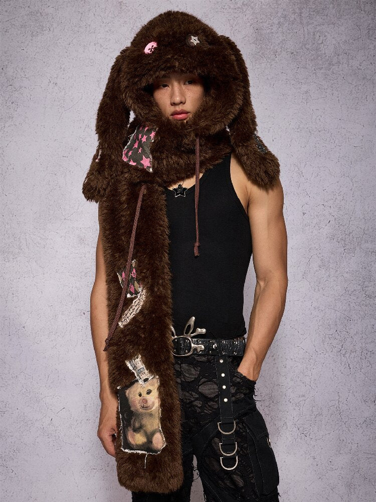 Lop Rabbit Doll Hat Scarf【s0000019135】