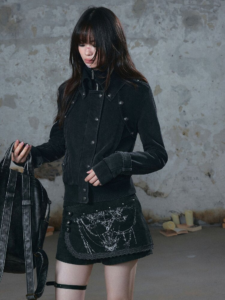Split Rogue Distressed Sweatshirt【s0000018519】