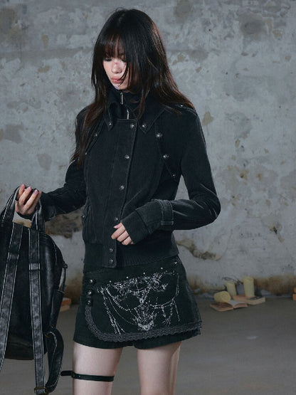 Split Rogue Distressed Sweatshirt【s0000018519】