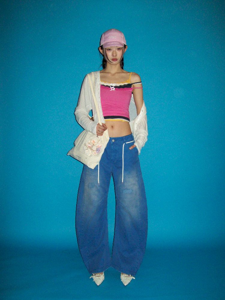 Washed Machete Wide Leg Pants【s0000012524】